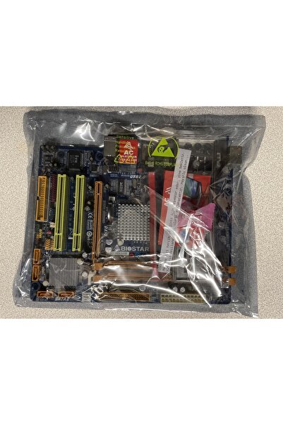 Biostar G31D-M7 (OC) DDR2 G31 Anakart + Çift Çekirdekli İşlemci HEDİYE Yenilenmiş