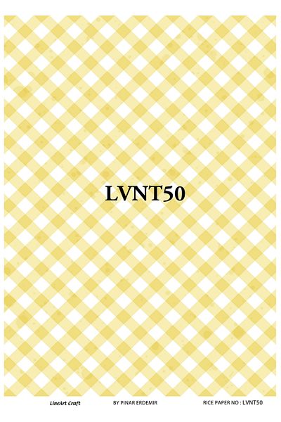 LİNEART LineArt Brass Decopage Paper LA-LVNT50