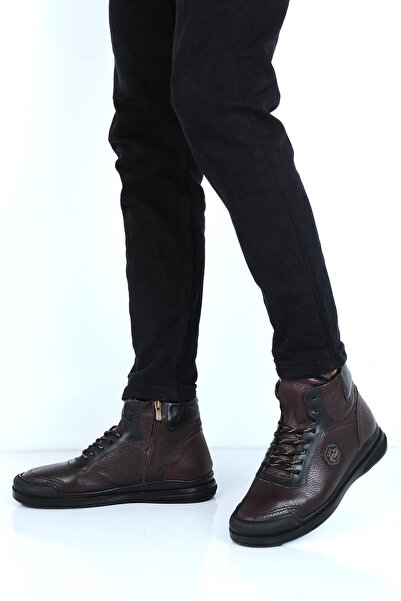 Tardelli 3746 Ανδρικές δερμάτινες μπότες από καουτσούκ Thermal Fur