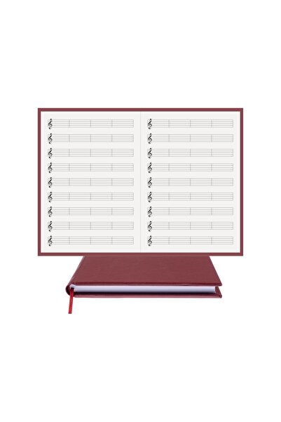 BİDEFTER كتاب الموسيقى (مفتاح يسار، خط قطع يمين ويسار) 100% صناعة يدوية، خياط...