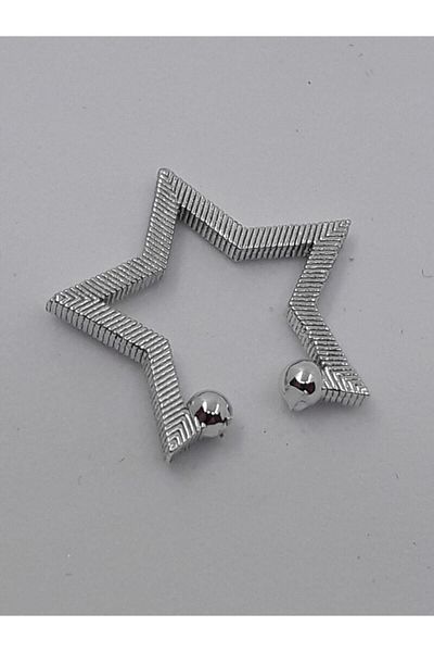 KIVANC ACCESSORİES Cartilage Star Earring Silver