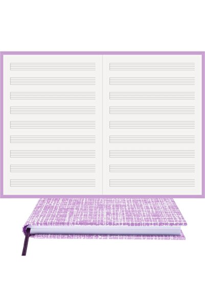 BİDEFTER كتاب موسيقى (خط قطع يسار بدون مفتاح) 100% صناعة يدوية، خياطة يدوية (...