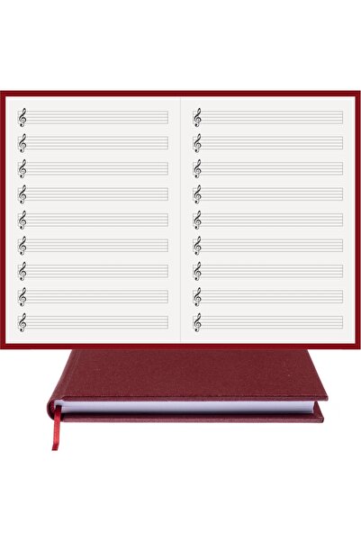 BİDEFTER Music Notebook (LEFT-LEFT KEY, RIGHT-LEFT CUT OUT)100% Handmade, Han...