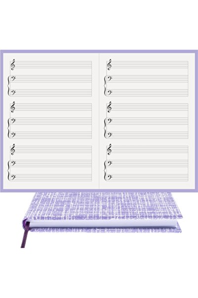 BİDEFTER مفكرة بيانو (مع مفتاح FA الصوتي) 100% صناعة يدوية، خياطة يدوية (خيوط...