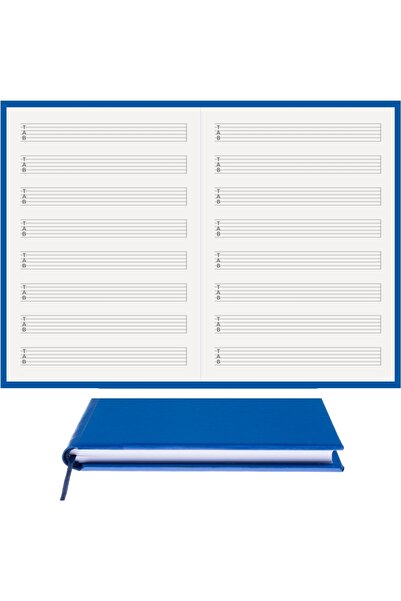 BİDEFTER Guitar Notepad (WITH TAB KEY) 100% Handmade, Hand Stitch (THREAD SEW...