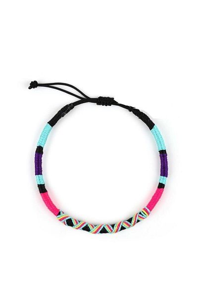 Klotho Design Multicolored Knitted Children's Anklet
