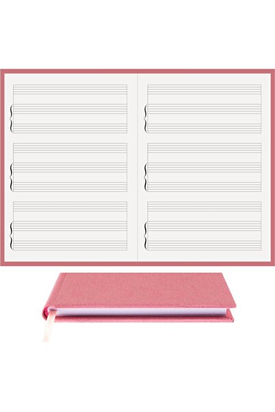 BİDEFTER مفكرة بيانو (ثلاثة منافذ بدون مفتاح) 100% صناعة يدوية، خياطة يدوية (...