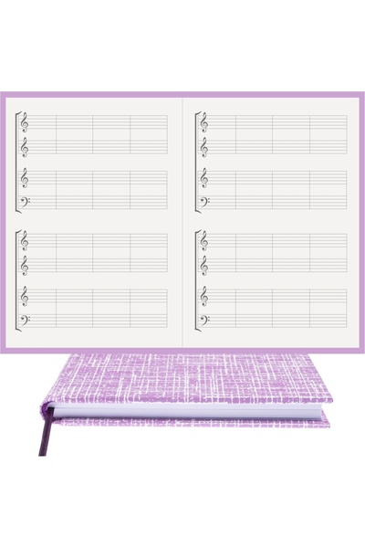 BİDEFTER مفكرة بيانو (SATB) 100% صناعة يدوية، خياطة يدوية (خيوط) غلاف مطلي من...