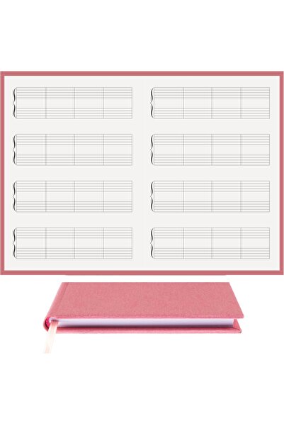 BİDEFTER مفكرة بيانو (خط قطع بدون مفتاح) 100% صناعة يدوية وخياطة يدوية - جلد ...