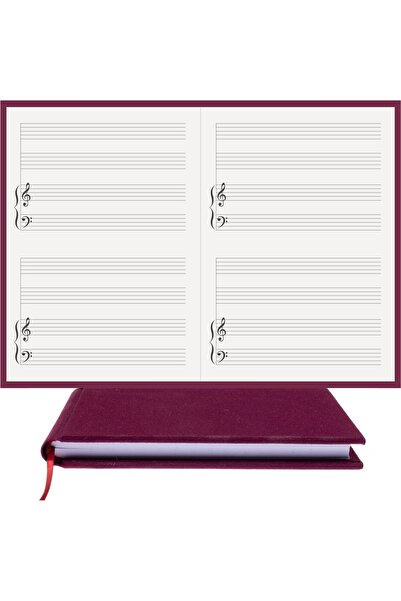 BİDEFTER مفكرة بيانو (نظام مزدوج مع مفتاح FA الأيسر) 100% صناعة يدوية، خياطة ...