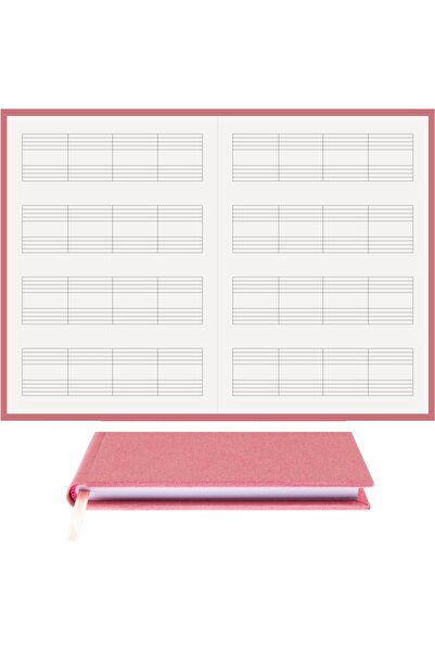 BİDEFTER مفكرة بيانو (خط قطع بدون مفتاح) 100% صناعة يدوية وخياطة يدوية - جلد ...