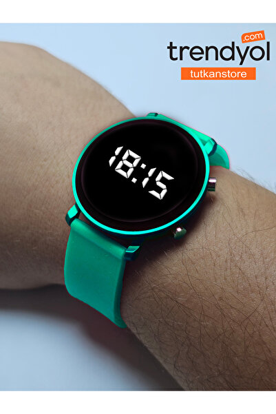 tutkanstore Unisex Dijital Tuşlu Silikon Kordon Kol Saati Çocuk Saati - Kadın...