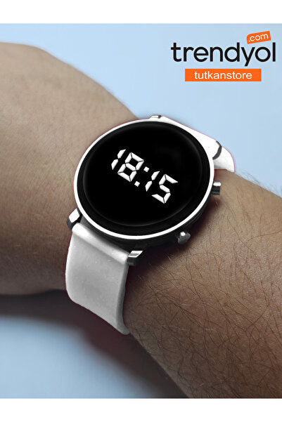tutkanstore Unisex Dijital Tuşlu Silikon Kordon Kol Saati Çocuk Saati - Kadın...
