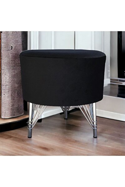 ne-sil home furniture Yuvarlak silinebilir kumaş kaplama oturma pufu ayak day...