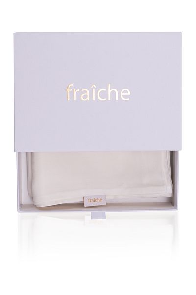 fraiche Vegan Silk (100% Cupro) Pillow Case - Creamy