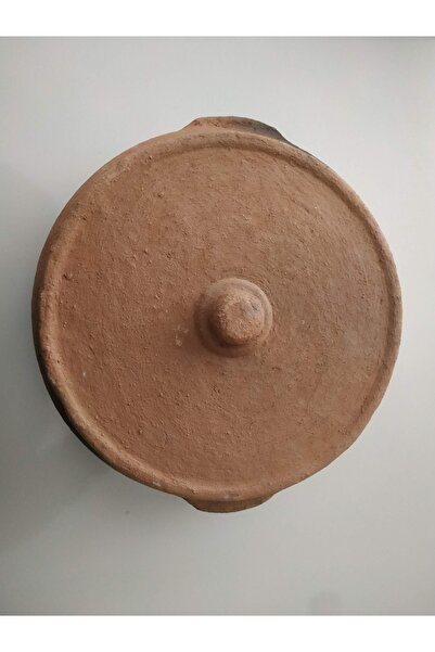 GÜLEÇ Toprak güveç saç 28.30 cm kapaklı özel üretim