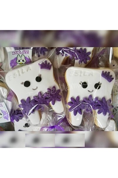 telaşe memuru 20 Pieces of Tooth Cookies Tooth Wheat Boutique Cookies Tooth C...