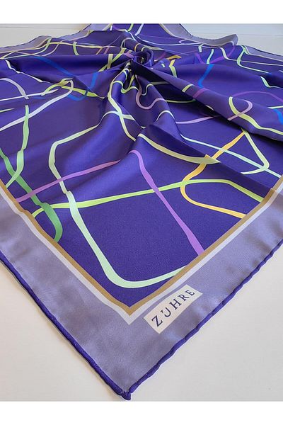 Zühre Φουλάρι Polyester Twill - Μοντέλο 0006-V3