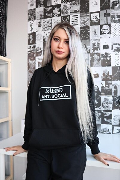 Gofeel الصينية المكتوبة المضادة للعرق الاجتماعي Sweathsirt 3 موضوع هوديي GOFEEL