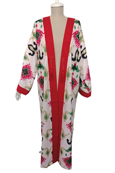 Kaftan Collection Ikat Pattern Long Kimono & Kaftan