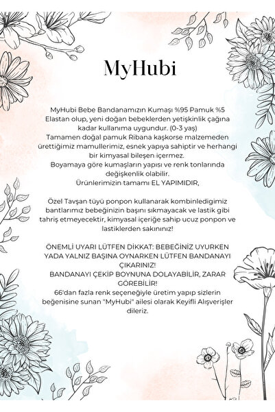 MyHubi 6-Piece Combination (BOXED) Handmade Baby Girl Rabbit Hair Pompom Bandana