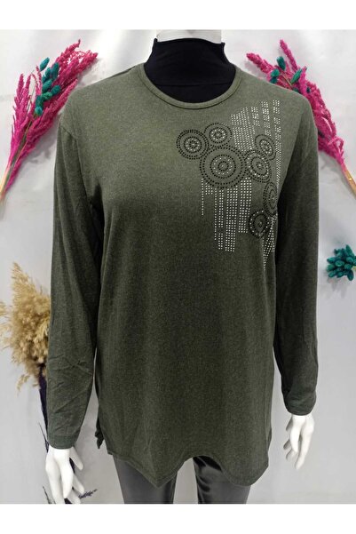 Sel Tekstil ΜΠΛΟΥΖΑ ΜΗΤΡΙΚΗ ΧΤΕΝΗ ΒΑΜΒΑΚΙΑ ΜΕ ΜΑΡΜΑΡΙΝΟ ΜΑΛΛΙ ΚΑΙ ΒΙΣΚΟΥΡΑ