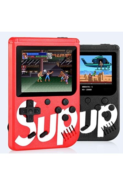 SUP Retro 400 Nostalji Oyunlu Mini Atari Gameboy Gamebox Oyun Konsolu Kırmızı