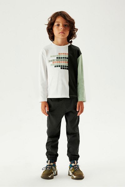 Nebbati Buntes T-Shirt für Jungen 23FW0NB3512