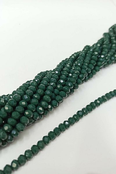 Hobigram Beads Assortment Plain Green Crystal Beads 6 mm – Beads, Stylish Design, Women's Accessory – Beads – B