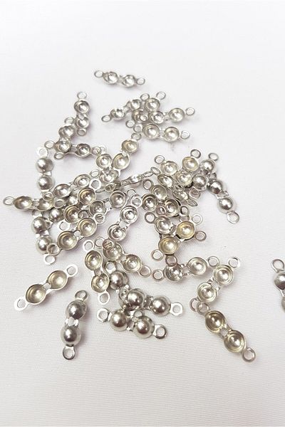 Hobigram Beads Assortment Silver Necklace and Bracelet Closure Clip – Beads, Stylish Design, Women's Accessory – Bon
