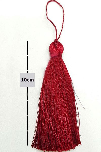 Hobigram Single Tassel Types Decorative Strip Navy Blue Single Tassel Size 10 cm - Price Is for 1 Piece - Dekorati