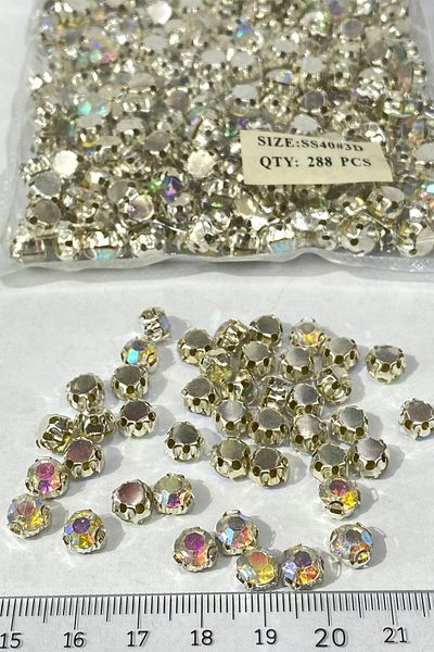 Hobigram Ποικιλία χάντρες Janjanlı Metal Case Dikstr Beyoğlu Stone Ss 30 - 288 τεμάχια – Χάντρες, κομψό σχέδιο –