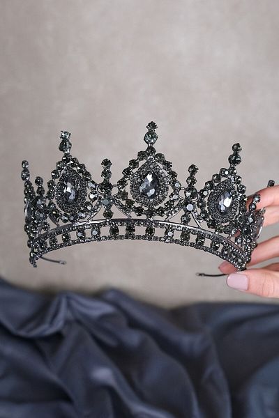 Hobigram Cei mai frumoși mireși Ahu Drop Crystal Stone Bridal Henna Crown – Coroană, Crystal Stone, Model elegant – Coroană –