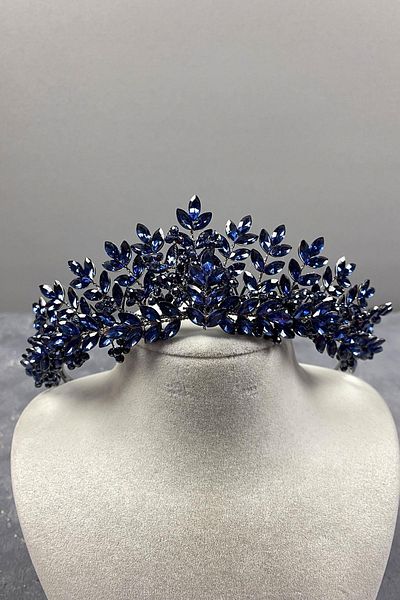 Hobigram Asleny Mărgele Brodate Coroana Henna Mireasa pentru Cele mai Frumoase Mirese – Coroana, Piatra de Cristal, Model Elegant – Coroana – T