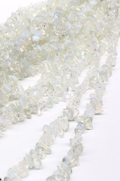 Hobigram Sortiment de mărgele Mărgele de pietriș de culoare Moonstone – Mărgele, Design elegant, Accesoriu pentru femei – Mărgele –
