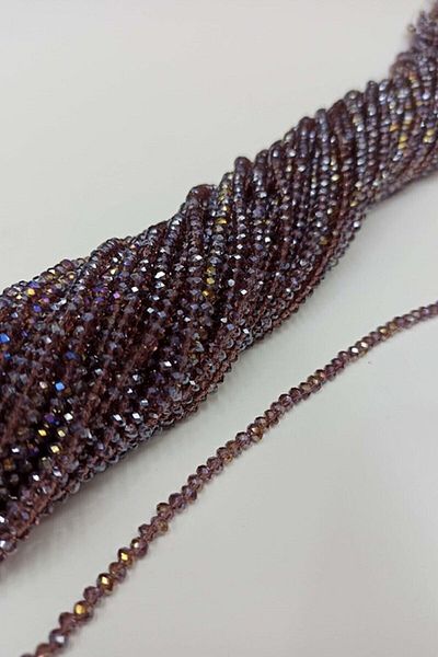 Hobigram Χάντρες Ποικιλία Καφέ Κρυστάλλινες Χάντρες 4 Μm – Χάντρες, Κομψό Σχέδιο, Γυναικείο Αξεσουάρ – Χάντρες