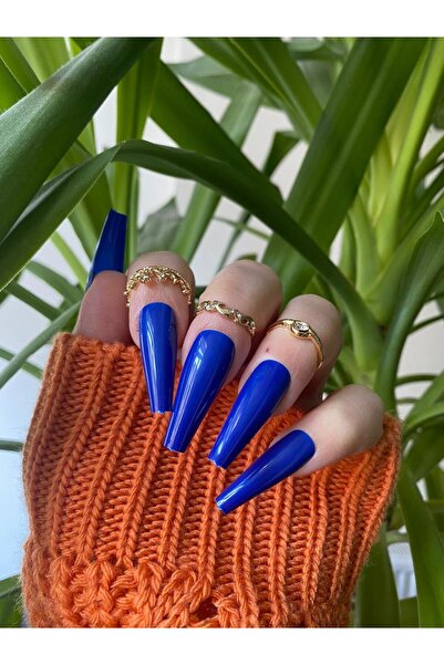 SYBELLE KOZMETİK 100 Adet Lacivert Balerin Takma Tirnak