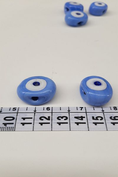 Hobigram Beads Assortment Light Blue Cow Eye Evil Eye Beads – Beads, Stylish Design, Women's Accessory – Beads
