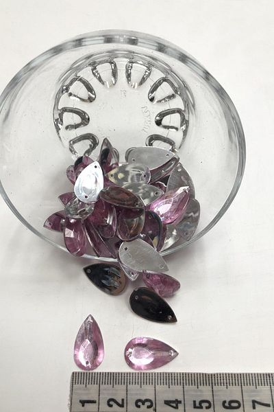 Hobigram Χάντρες Ποικιλία Pink Drop Plastic Strut Stone 20 gr – Χάντρες, Κομψό Σχέδιο, Γυναικείο Αξεσουάρ – Boncu