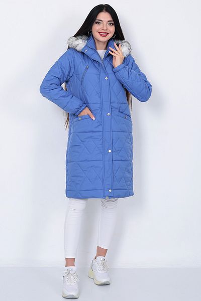 NARİKA QUILTED Coat Lined Houndstooth Patterned