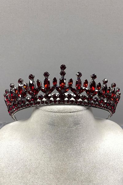 Hobigram Pedro Stone Bridal Henna Crown pentru cele mai frumoase mirese – Coroană, Crystal Stone, Model elegant, Tiara de mireasă – Coroană –
