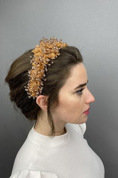 Hobigram Orange Agena Crystal Stone Henna și coroană de mireasă pentru cele mai frumoase mirese – Coroană, Crystal Stone, Model elegant –