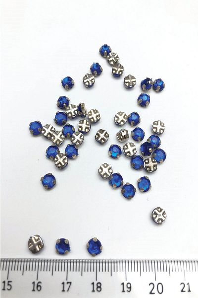 Hobigram Χάντρες Assortment Saks Blue Small Case Πέτρα 25 τμχ – Χάντρες, Κομψό Σχέδιο, Γυναικείο Αξεσουάρ