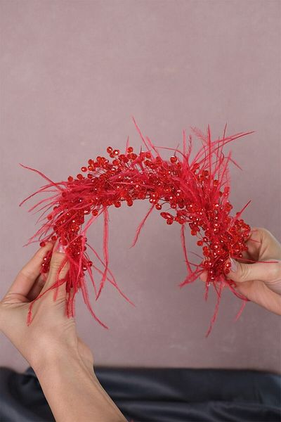 Hobigram Capella Feathered Crystal Accesoriu pentru păr și turban de mireasă pentru cele mai frumoase mirese – Coroană, Crystal Stone – Crown