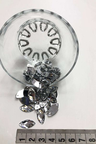 Hobigram Χάντρες Assortment Shuttle Διαφανής Πλαστική Πέτρα (20 GR) – Χάντρες, Κομψό Σχέδιο, Γυναικείο Αξεσουάρ – Bo