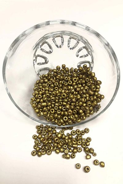 Hobigram Beads Assortment Dark Golden Yellow Sand Beads Medium Size 4 mm 50 Gr – Beads, Stylish Design – Beads