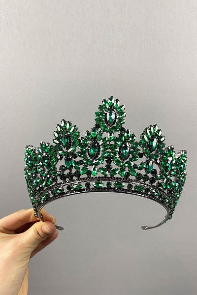 Hobigram Godiva High Stone Bridal Henna Crown για τις πιο όμορφες νύφες – Κορώνα, Κρυστάλλινη Πέτρα, Κομψό Μοντέλο, Νυφικό Κορώνα