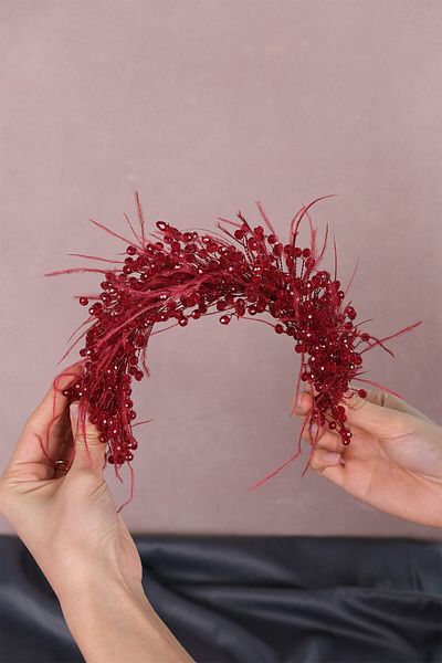 Hobigram Capella Feathered Crystal Accesoriu pentru păr și turban de mireasă pentru cele mai frumoase mirese – Coroană, Crystal Stone – Crown