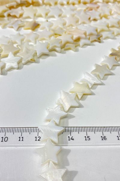 Hobigram Χάντρες Ποικιλία Star Motif Glass Pearl Beads Cream – Χάντρες, Κομψό Σχέδιο, Γυναικείο Αξεσουάρ – Χάντρες