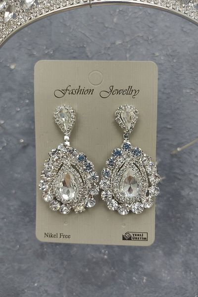 Hobigram Mia Model Tiara de mireasa si cercei cu pietre pentru cele mai frumoase mirese – Coroana, Crystal Stone, Model elegant – Coroana –